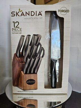 Skandia 12 Pc Cutlery Knife Set Titanium Coated Hampton Forge